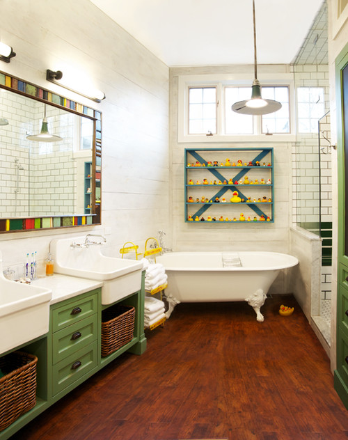 salle de bain éclectique-design