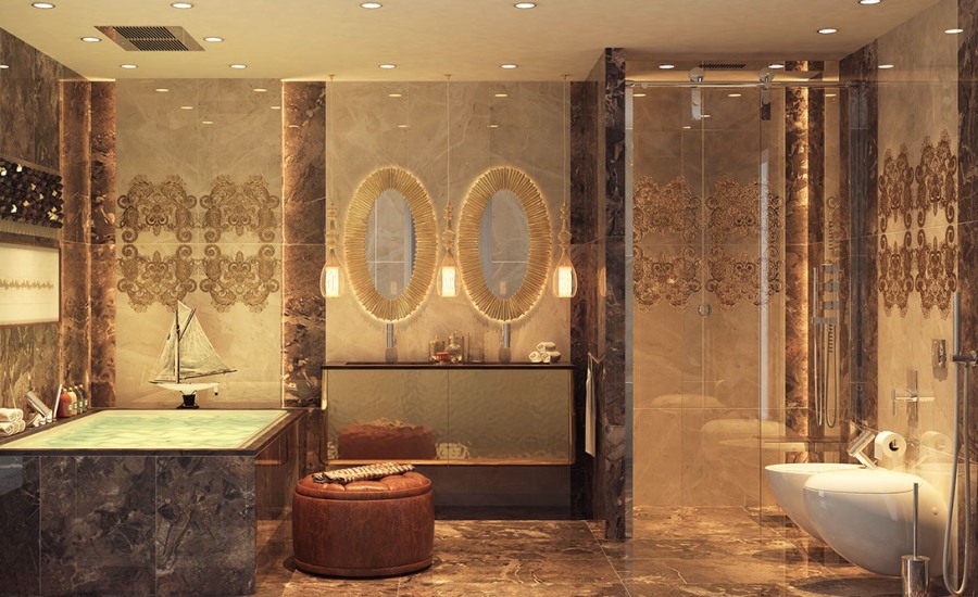 25 idées de conception de salles de bains luxueuses